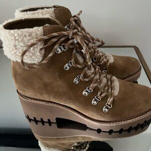 Dolce Vita Tan Suede Ankle Boots